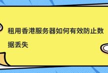 租用香港服务器如何有效防止数据丢失