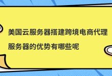 美国云服务器搭建跨境电商代理服务器的优势有哪些呢