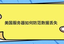 美国服务器如何防范数据丢失