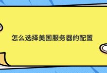 怎么选择美国服务器的配置