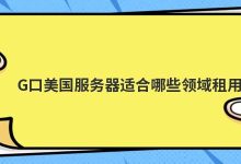 G口美国服务器适合哪些领域租用