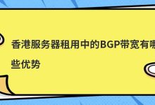 香港服务器租用中的BGP带宽有哪些优势