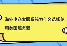 海外电商客服系统为什么选择使用美国服务器