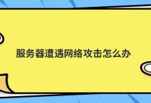 服务器遭遇网络攻击怎么办