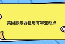 美国服务器租用有哪些缺点