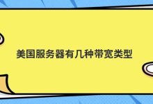 美国服务器有几种带宽类型